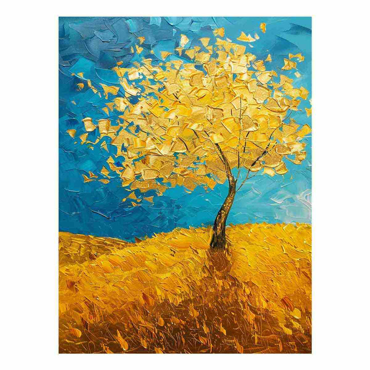 Golden Tree Painting