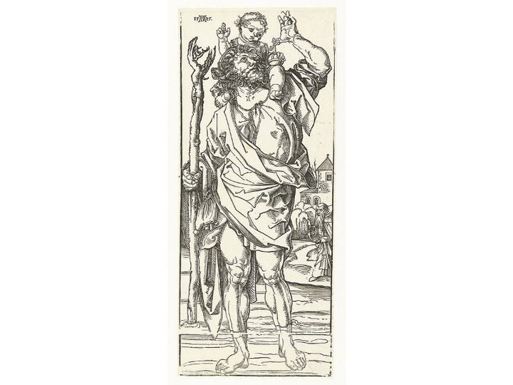 St Christopher Carrying The Christ Child