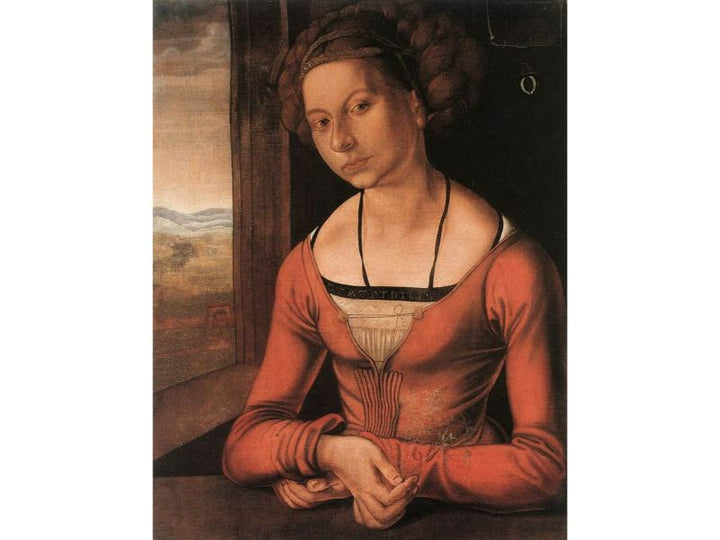 Portrait Of A Young Furleger With Her Hair Done Up