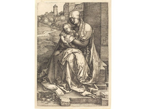 The Virgin and Child seated by a Wall