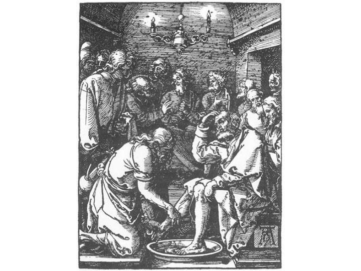 Small Passion 9. Christ Washing Peter's Feet