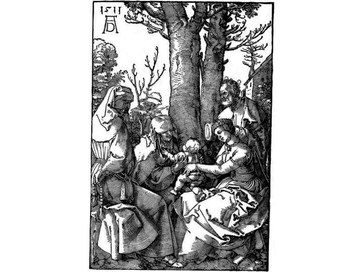 The Holy Family with Joachim and Saint Ann