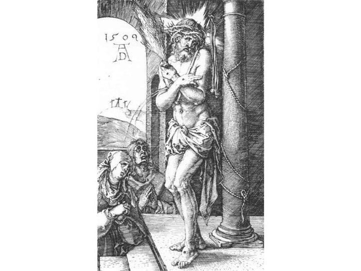 Man Of Sorrows By The Column (Engraved Passion)