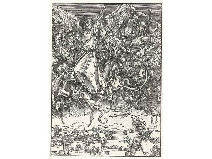 St.Michael and his Angels Fight the Dragon