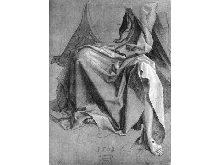 Study Of Drapery 1508 Drawing