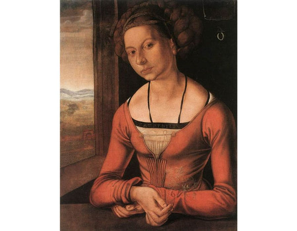 Portrait of a Woman with Her Hair Up