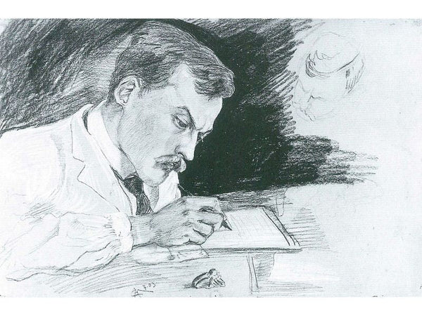 Portrait of Dr. Ludwig Deubner, writing