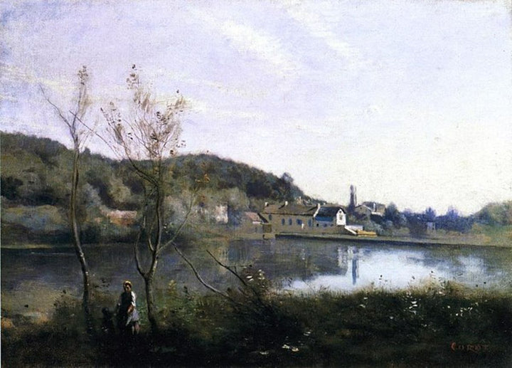 Ville d'Avray, Le grand etang et les villas 