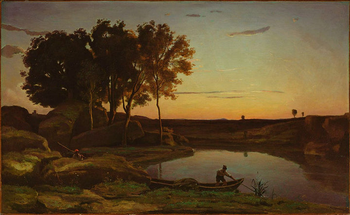 Landscape with Lake and Boatman 