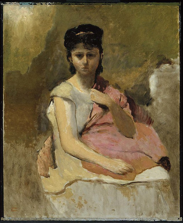 Woman with a Pink Shawl, c.1868 