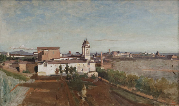 Trinita dei Monti from the Villa Medici, c.1830-34 