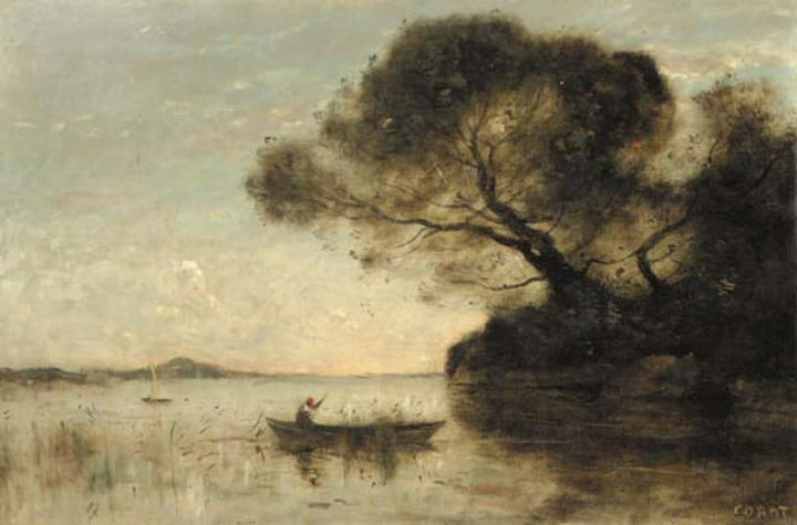 Le soir au Lac d'Albano 