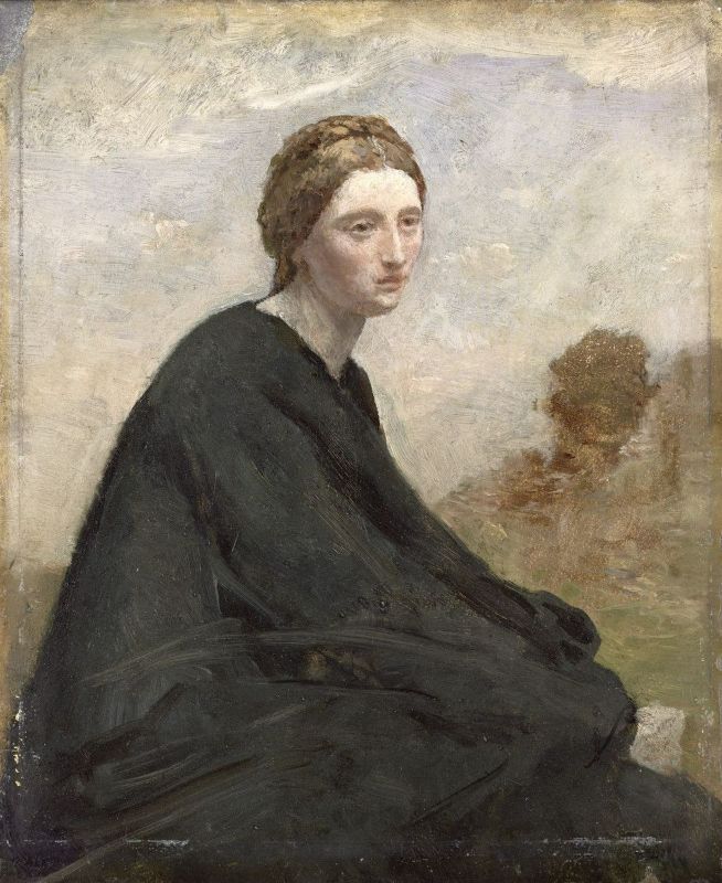 The brooding girl, c.1857 