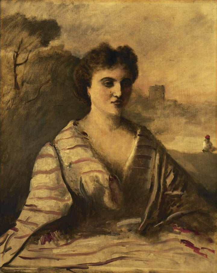 Portrait De Jeune Femme En Buste 