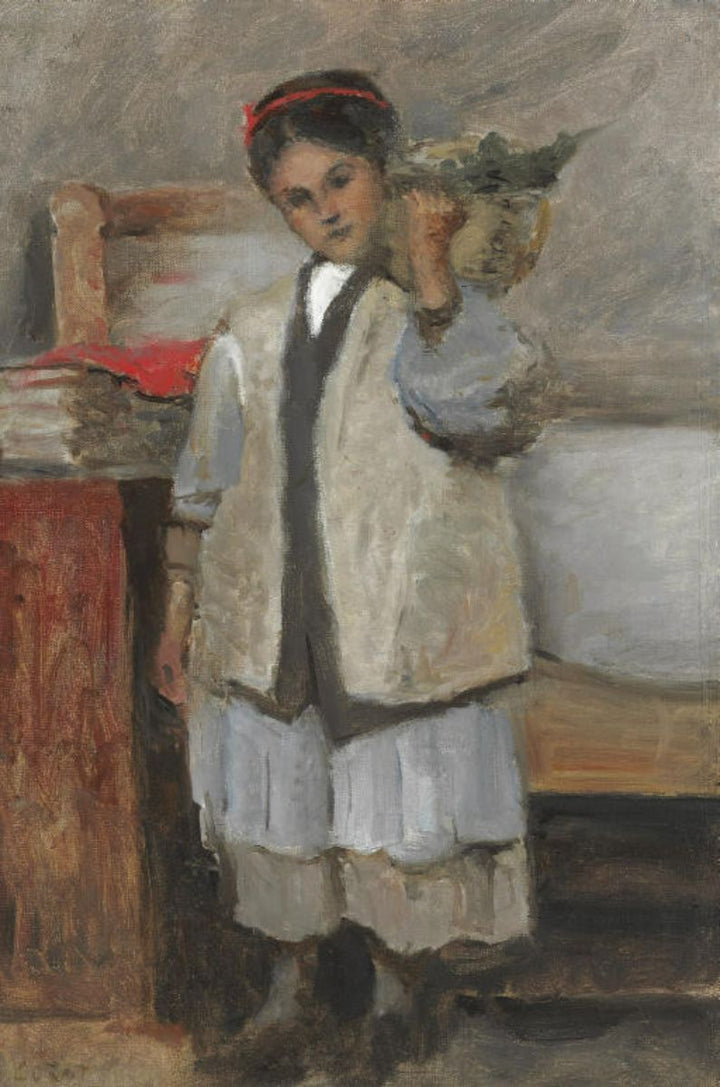 La petite Seraphine vetue du gilet de Corot (dans sa chambre aA  Arleux) 