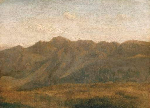 Environs de Rome, etude de montagnes 