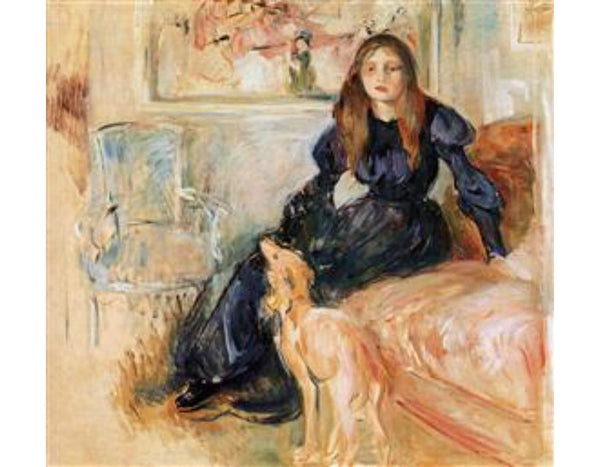 Julie Manet and her Greyhound Laertes 1893