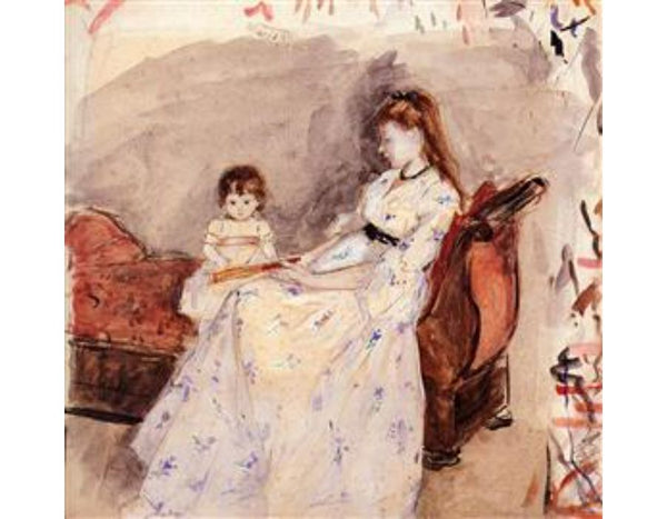 The Artists Sister Edma With Her Daughter Jeanne