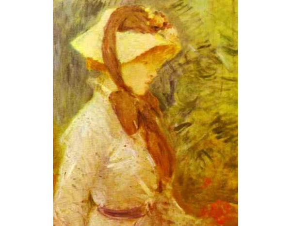 Young Woman With A Straw Hat 1884