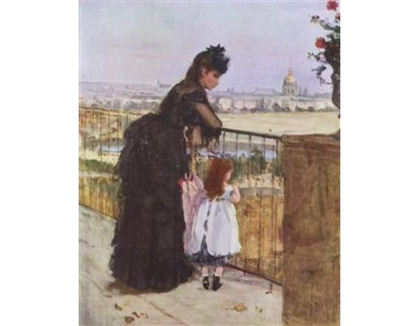 Woman And Child On A Balcony