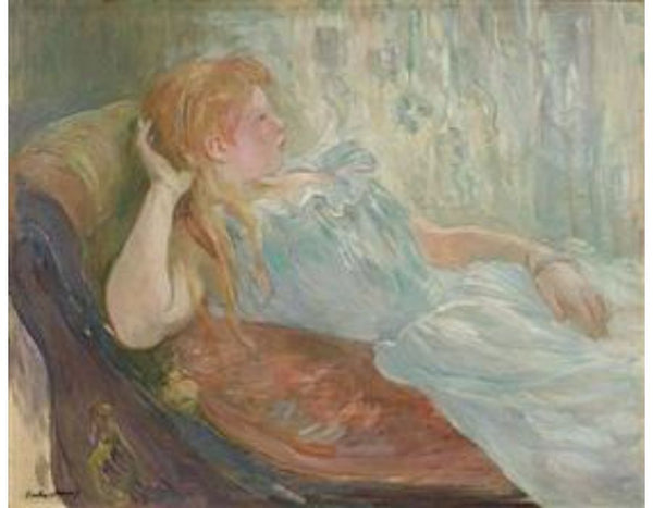 Young girl lying