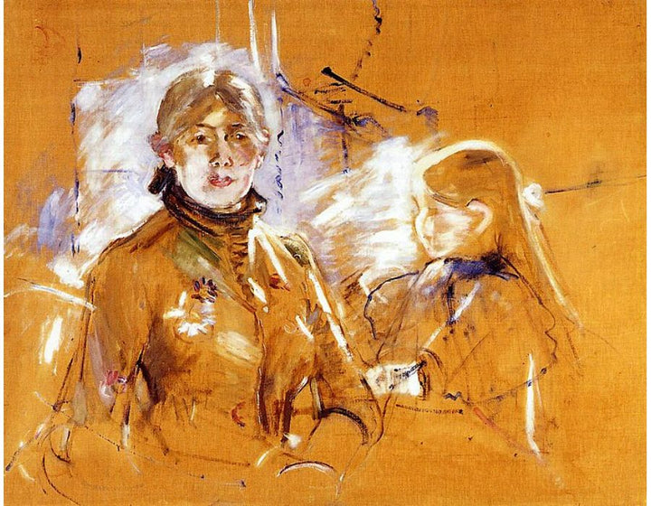 Portrait Of Berthe Morisot And Her Daughter