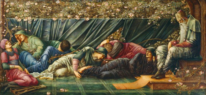 The Council Chamber Painting by Edward Burne-Jones