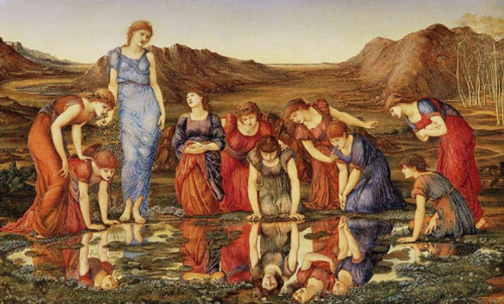 The Mirror of Venus I Painting by Edward Burne-Jones