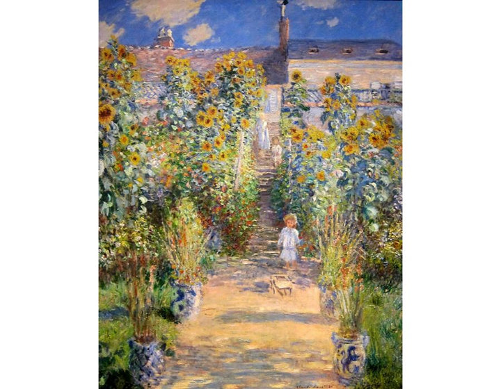 Monets Garden At Vetheuil 