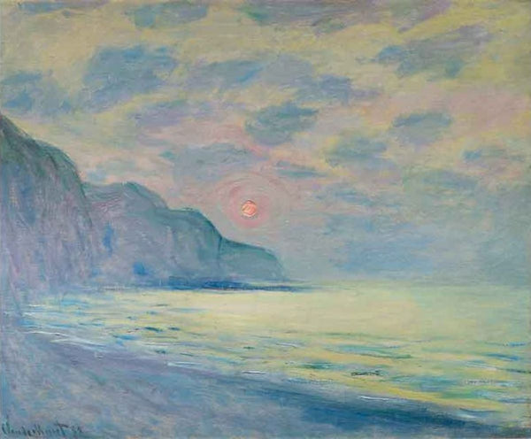 Soleil Couchant, Temps Brumeux, Pourville 