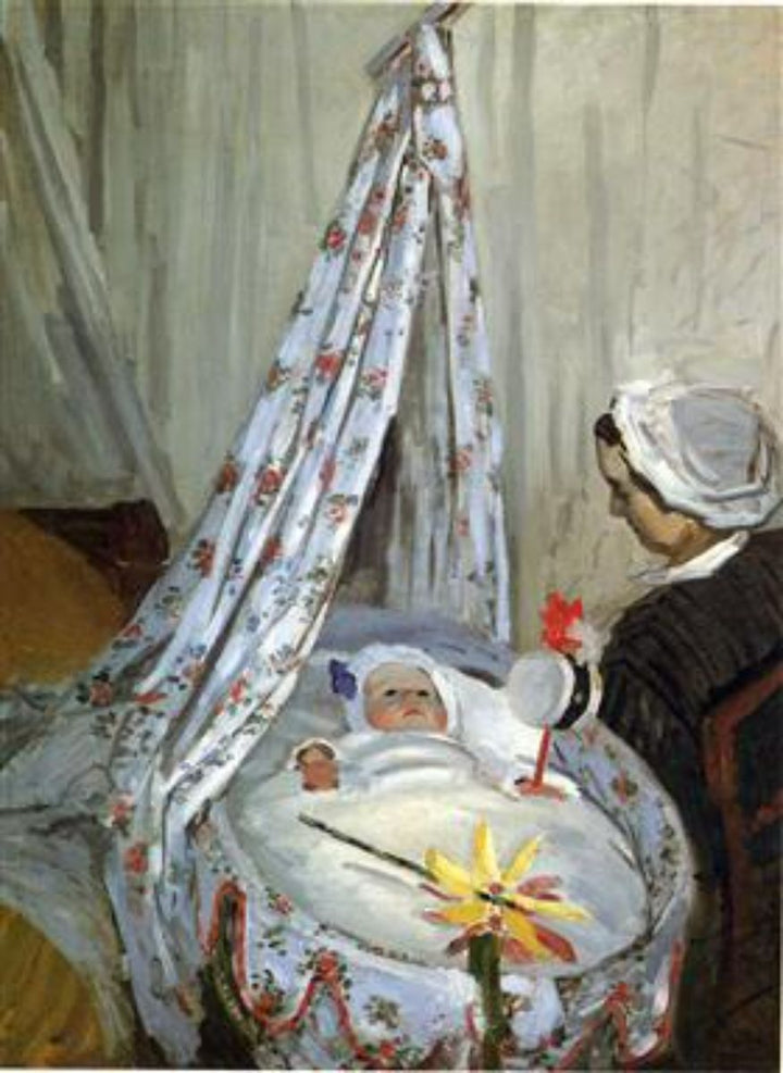 Jean Monet in his crib 