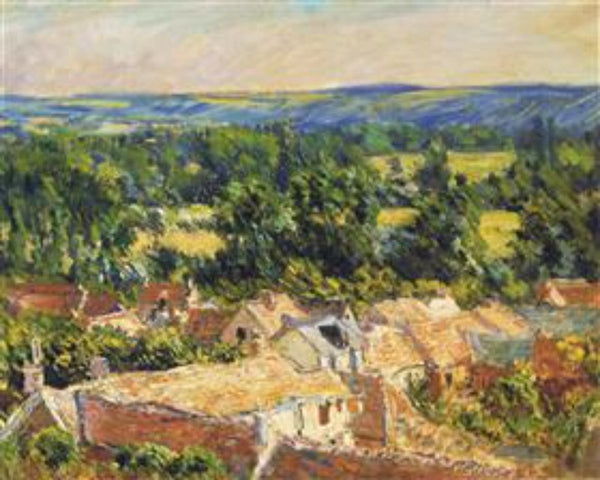 View on village of Giverny 