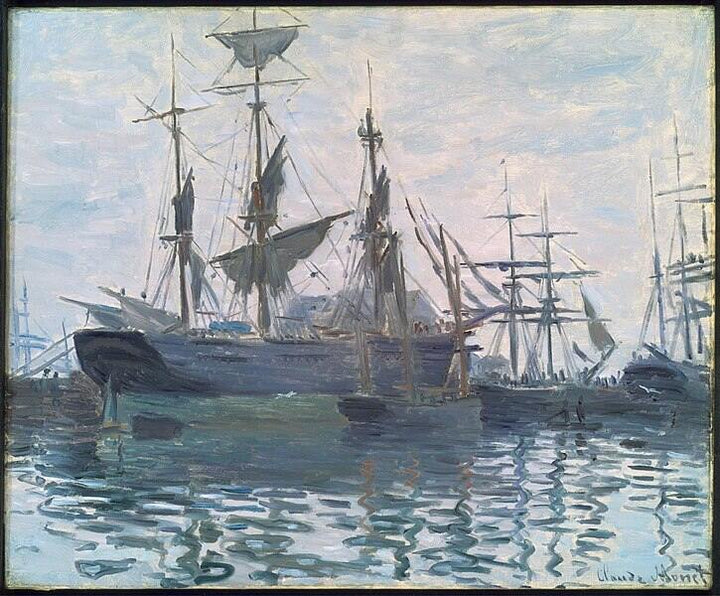 Study Of Boats Aka Ships In Harbor 