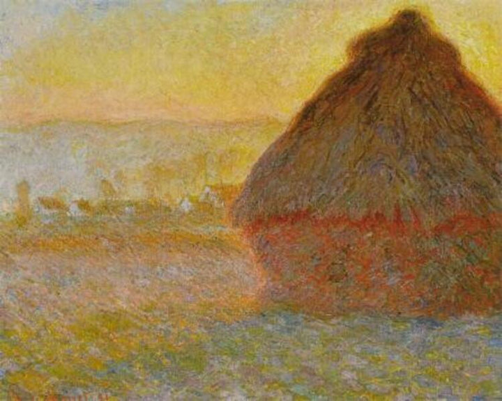 Haystack at Sunset near Giverny 