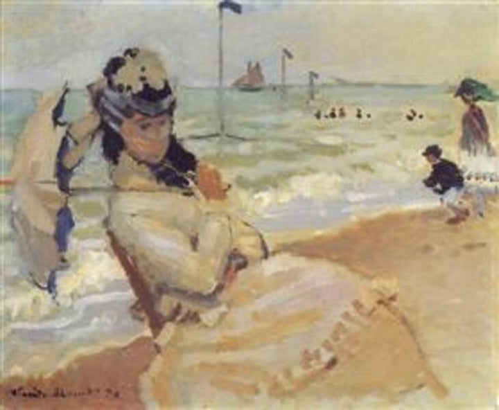 Camille On The Beach At Trouville 