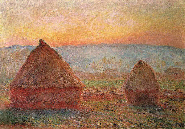 Les Meules à Giverny, soleil couchant (Haystacks at Giverny, the evening sun) 