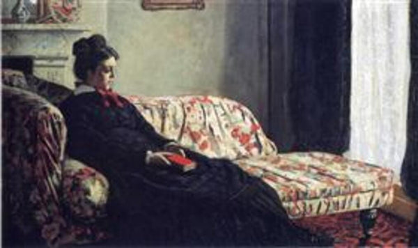 Meditation, Madame Monet Sitting on a Sofa 