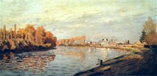 The Seine near Bougival (detail) 