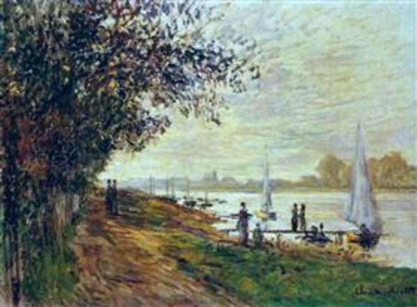 The Riverbank At Le Petit Gennevilliers Sunset 