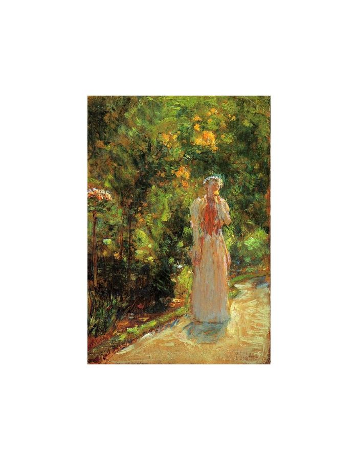 Mrs. Hassam in the Garden 