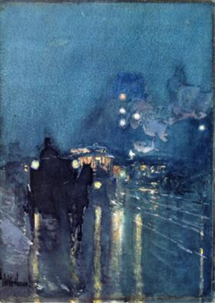 Nocturne, Railway Crossing, Chicago 