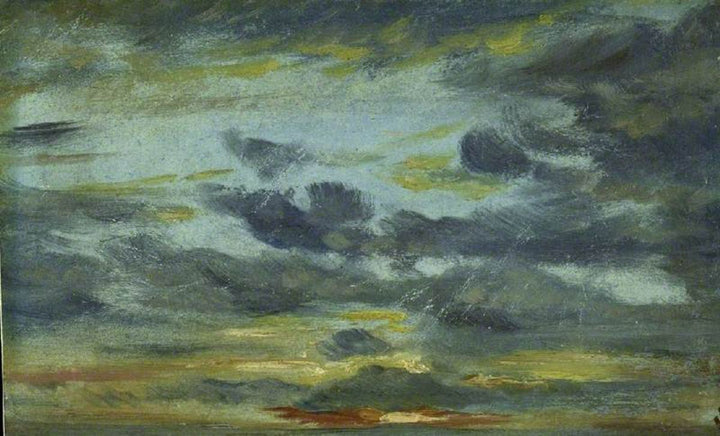 Sky Study, Sunset, 1821-22 Painting by John Constable