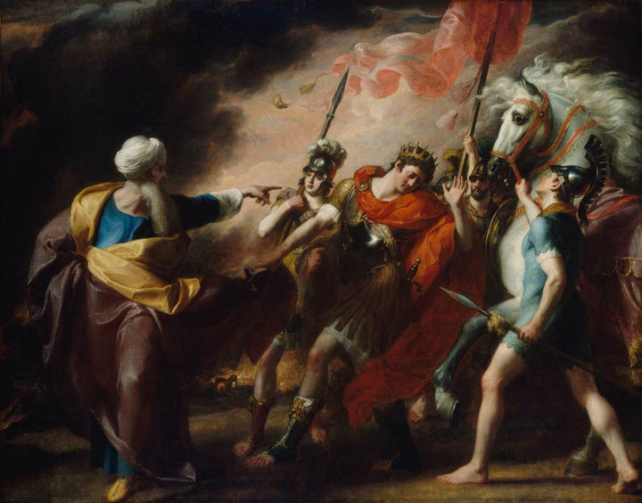 Saul Reproved by Samuel for Not Obeying the Commandments of the Lord Painting by John Singleton Copley