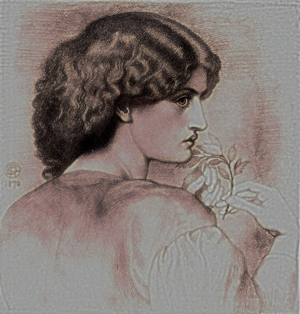 The Roseleaf Painting by Dante Gabriel Rossetti