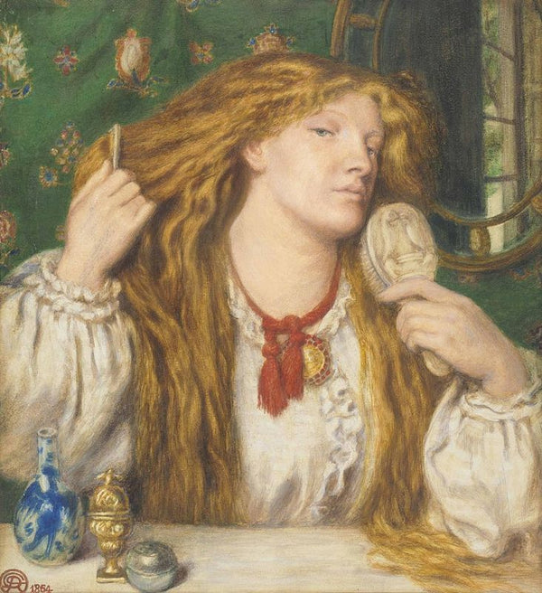 Woman Combing Her Hair 2 Painting by Dante Gabriel Rossetti