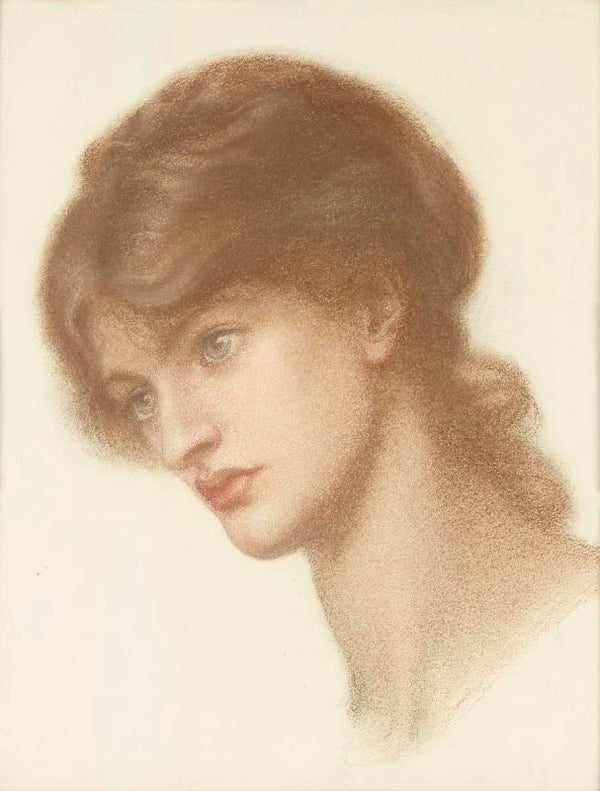 Study Of Marie Spartali For Dante's Dream Painting by Dante Gabriel Rossetti