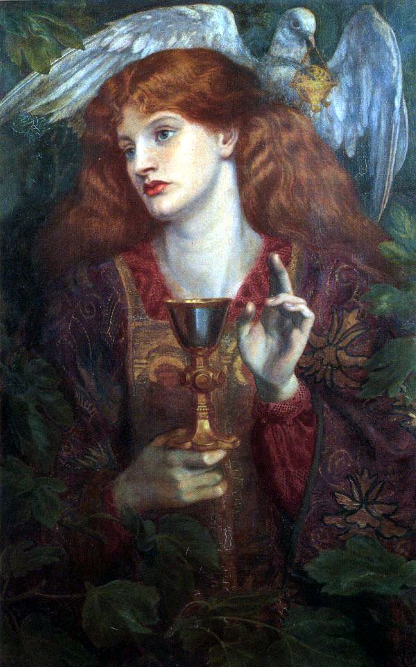 The Holy Grail Painting by Dante Gabriel Rossetti