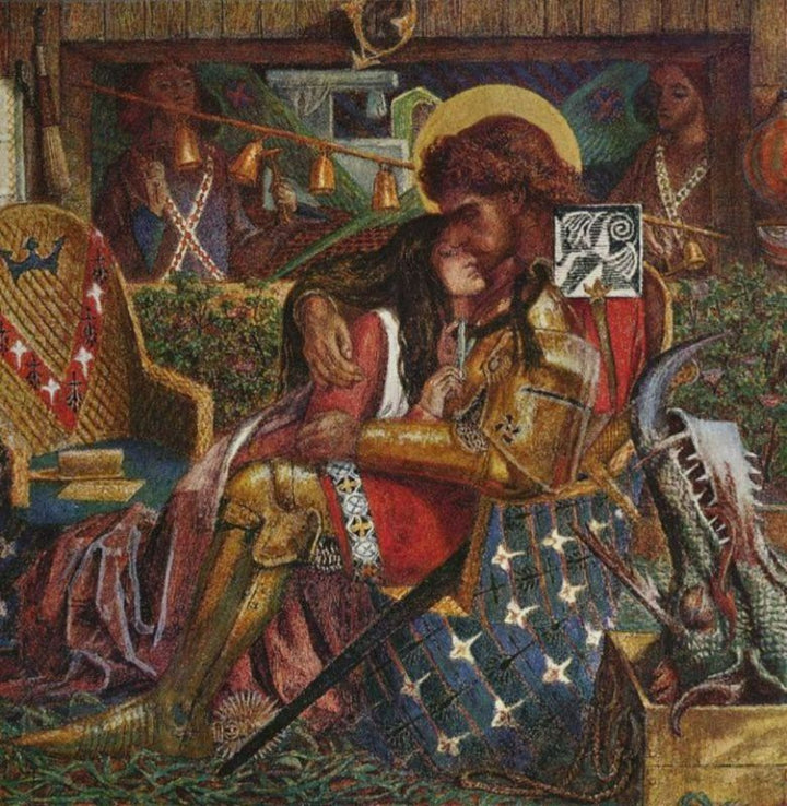 The Wedding Of Saint George And The Princess Sabra Painting by Dante Gabriel Rossetti