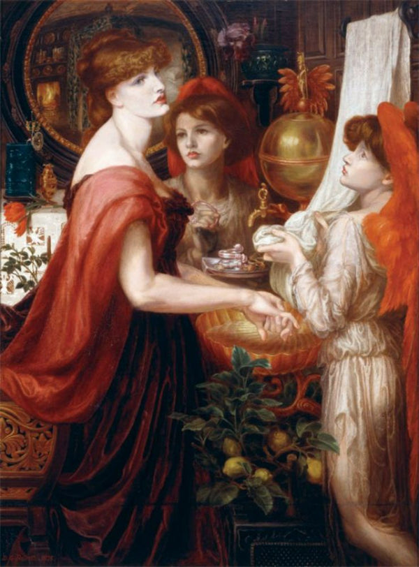 La Bella Mano Painting by Dante Gabriel Rossetti