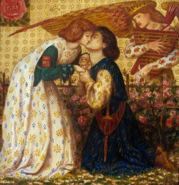 Roman De La Rose Painting by Dante Gabriel Rossetti